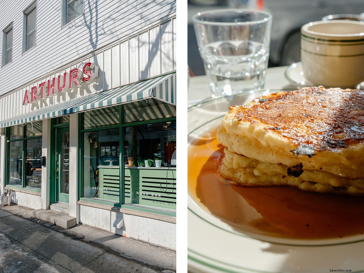 Di Restoran Yahudi ini di Montreal, Pesan pancake