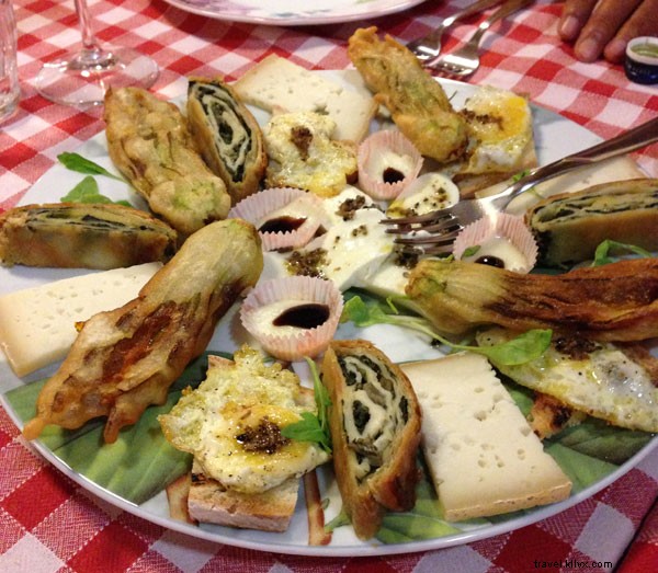 Brazas en Italia:la primera cena