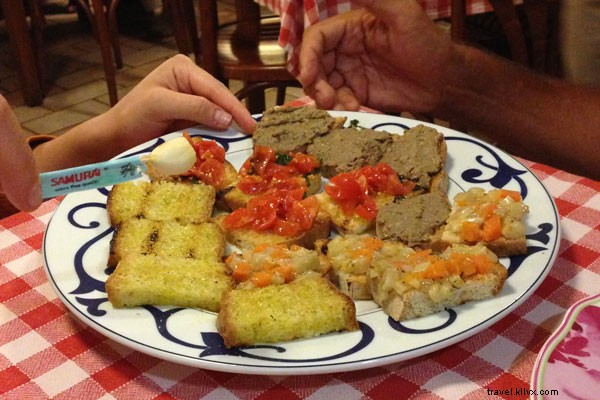 イタリアのファゾム：最初の晩餐