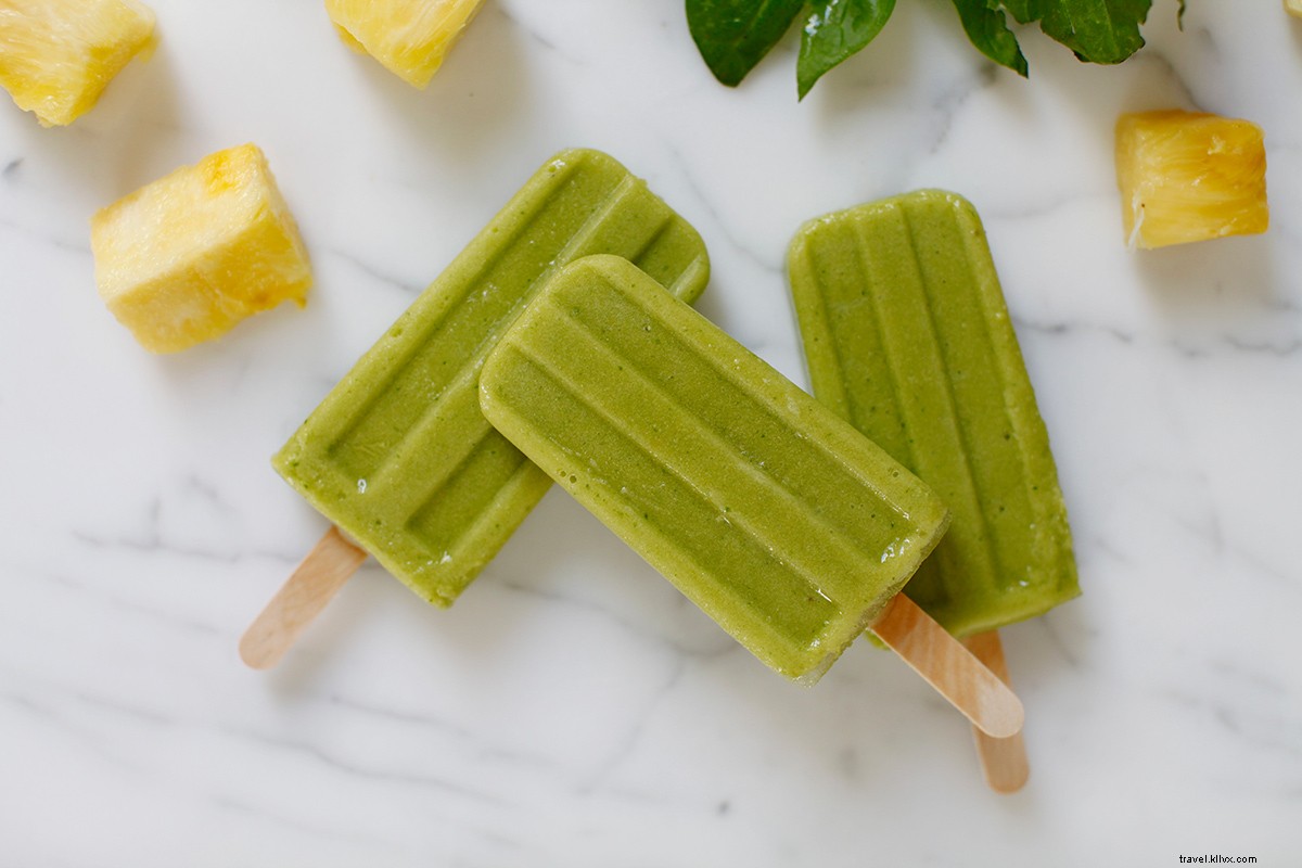 Sabe a verano:una receta para paletas de hielo Green Monster 