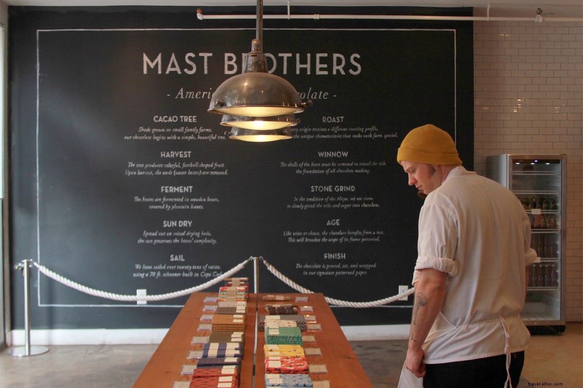 Viagem de campo do Fathom:Brooklyns Mast Brothers é um Willy Wonka moderno 