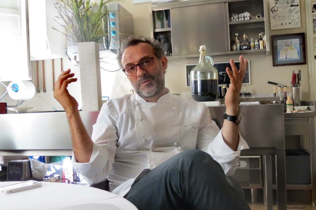 Uma conversa com Massimo Bottura, Superstar intelectual italiano chef 