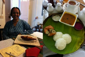 memasak di Kerala, India 