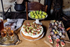Una delizia francese per tutta la famiglia:torta di fichi e pistacchi di Mimi Thorrisons 