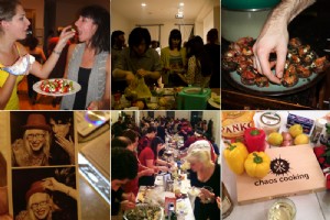 Cuisiner avec le chaos dans une cuisine d étrangers 