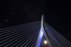 Pont de nuit à Boston Photo 