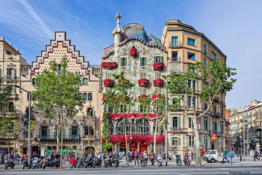 バルセロナでは、 ガウディの傑作のすべて 