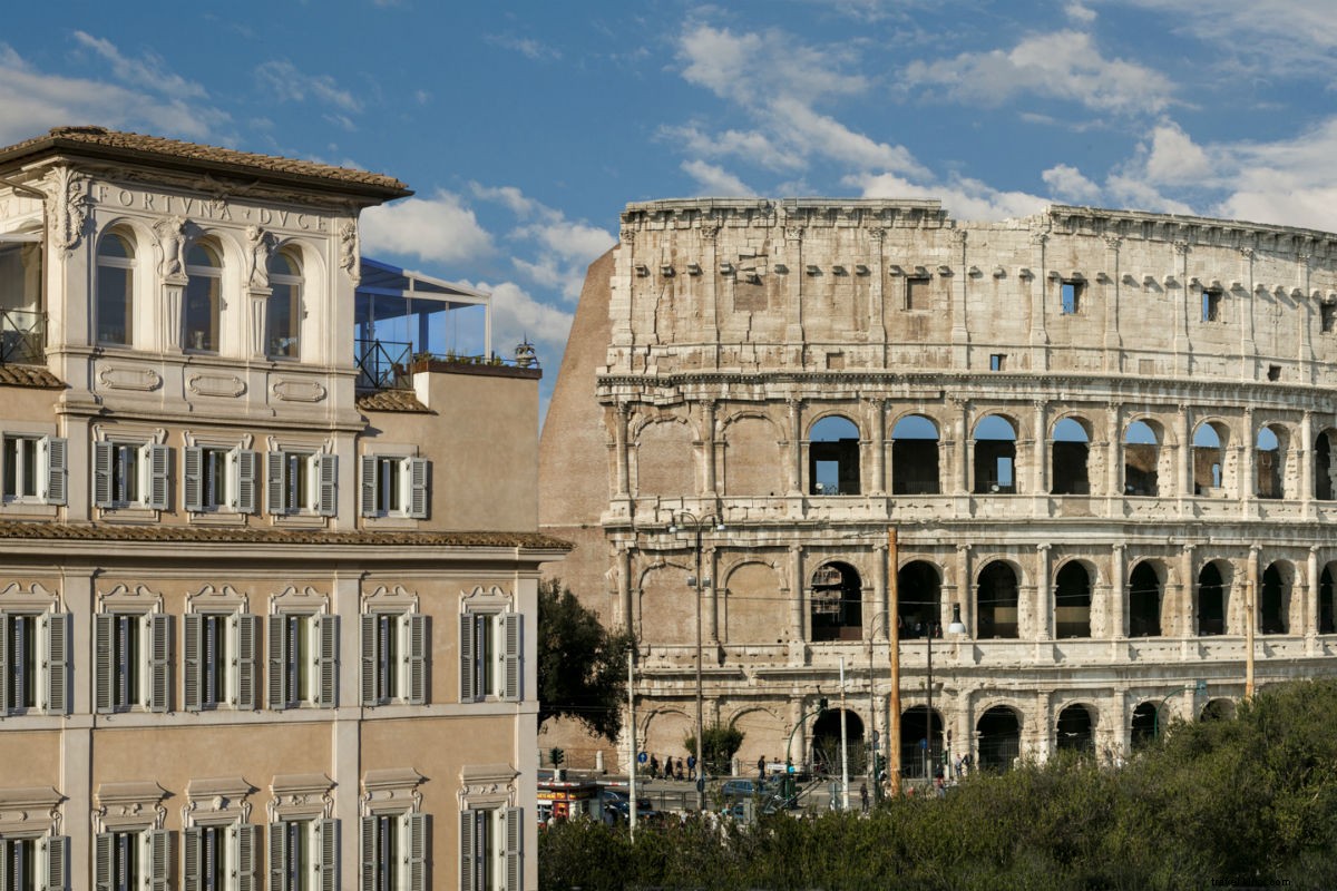 Roma com vista:mais perto do Coliseu do que um gladiador 