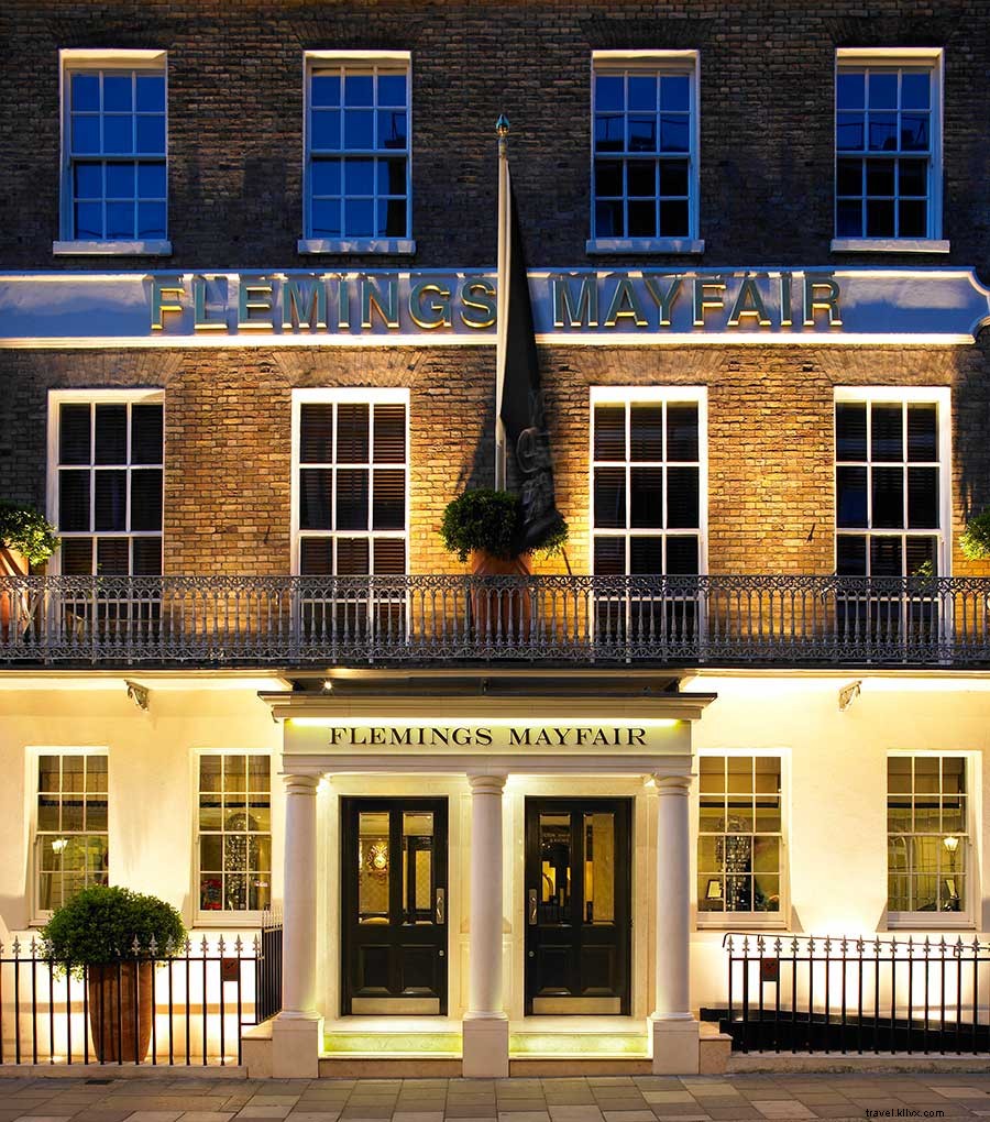 Strike London Hotel Gold en Charming, Elegante (y sorprendentemente asequible) Flemings Mayfair 