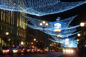 Lampu Natal di Regent Street 