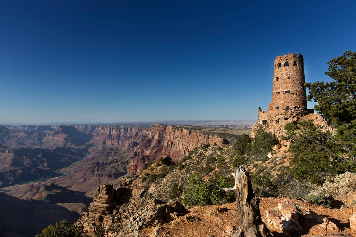 Vá para o Grand Canyon para vistas que inspiram admiração. Fique pela Arquitetura. 