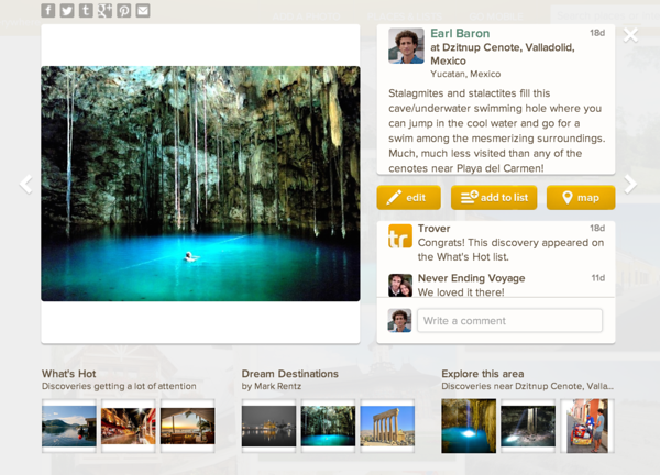 Trover –一緒に旅行する価値のある旅行アプリ 