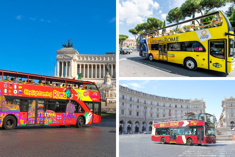 Visites en bus à arrêts multiples à Rome – Laquelle est la meilleure ? 