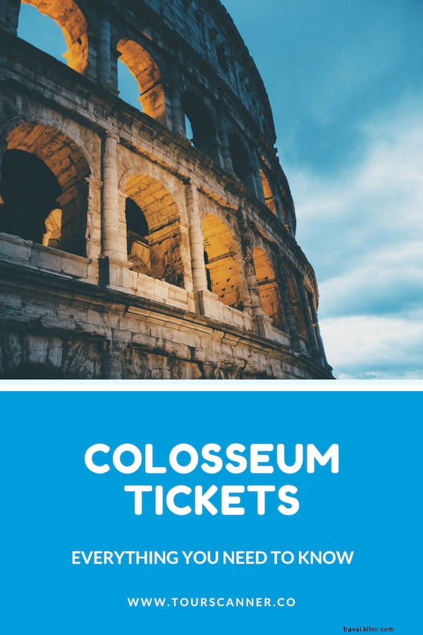 Entradas al Coliseo (Información después de COVID-19) | Precio 