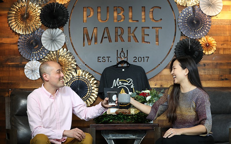 Raccogliere, Cena e festeggia al mercato pubblico di Lenexa 