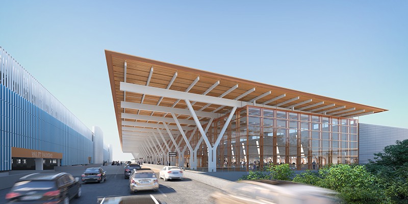Novo terminal único no Aeroporto Internacional de Kansas City em 2023 