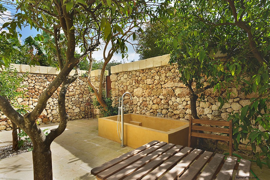 Un pequeño rincón del Hotel Heaven en Puglia 