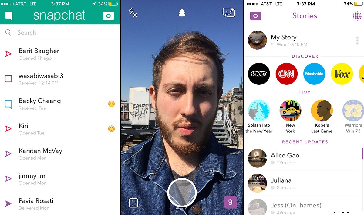 Passo dopo passo:un tutorial su Snapchat per i viaggiatori 