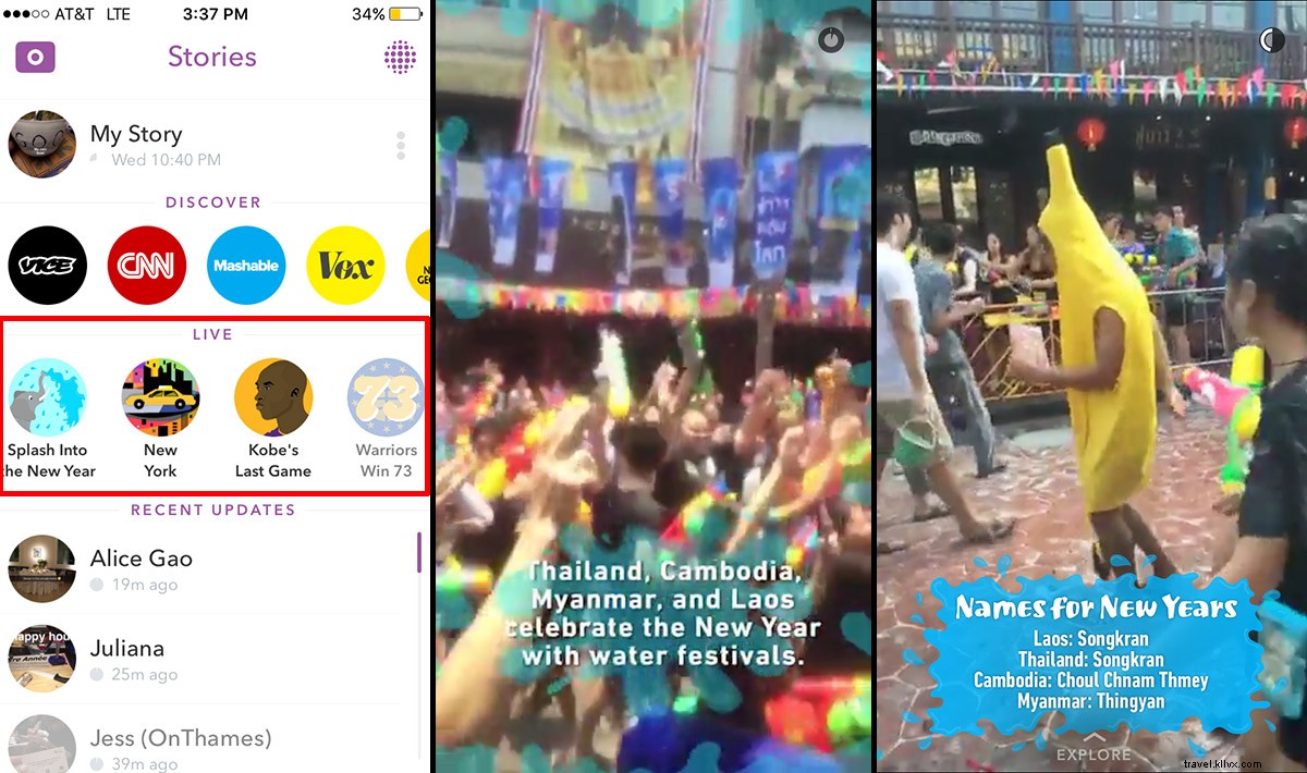 Passo dopo passo:un tutorial su Snapchat per i viaggiatori 