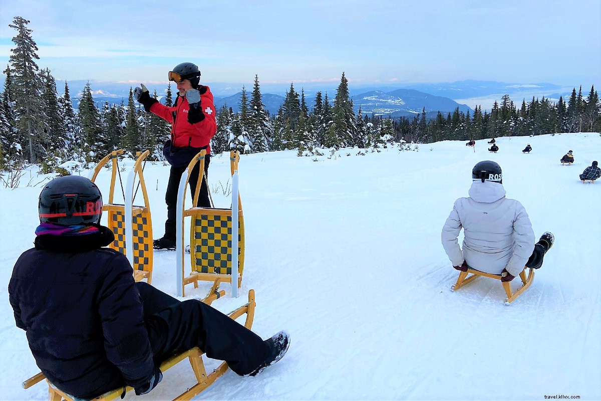 Esquís Patines y trineos:divirtiéndose en invierno en Charlevoix 