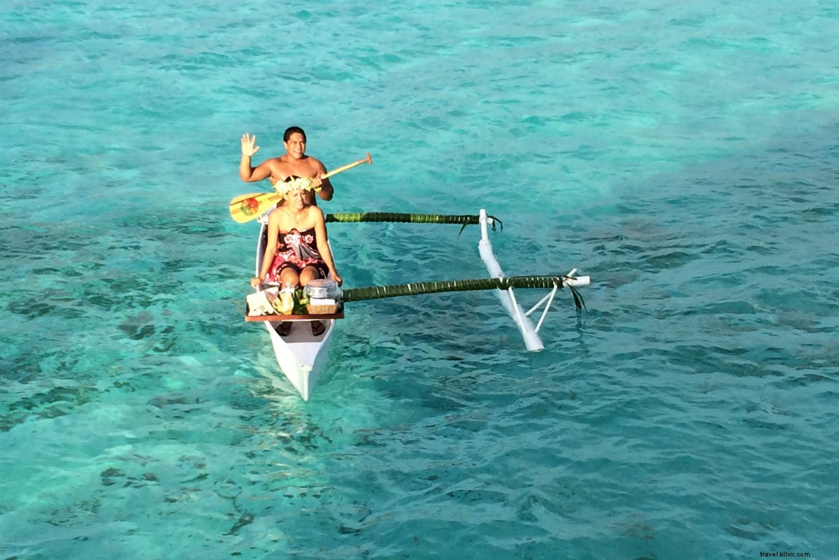 No es difícil encontrar la felicidad cuando estás en Bora Bora 