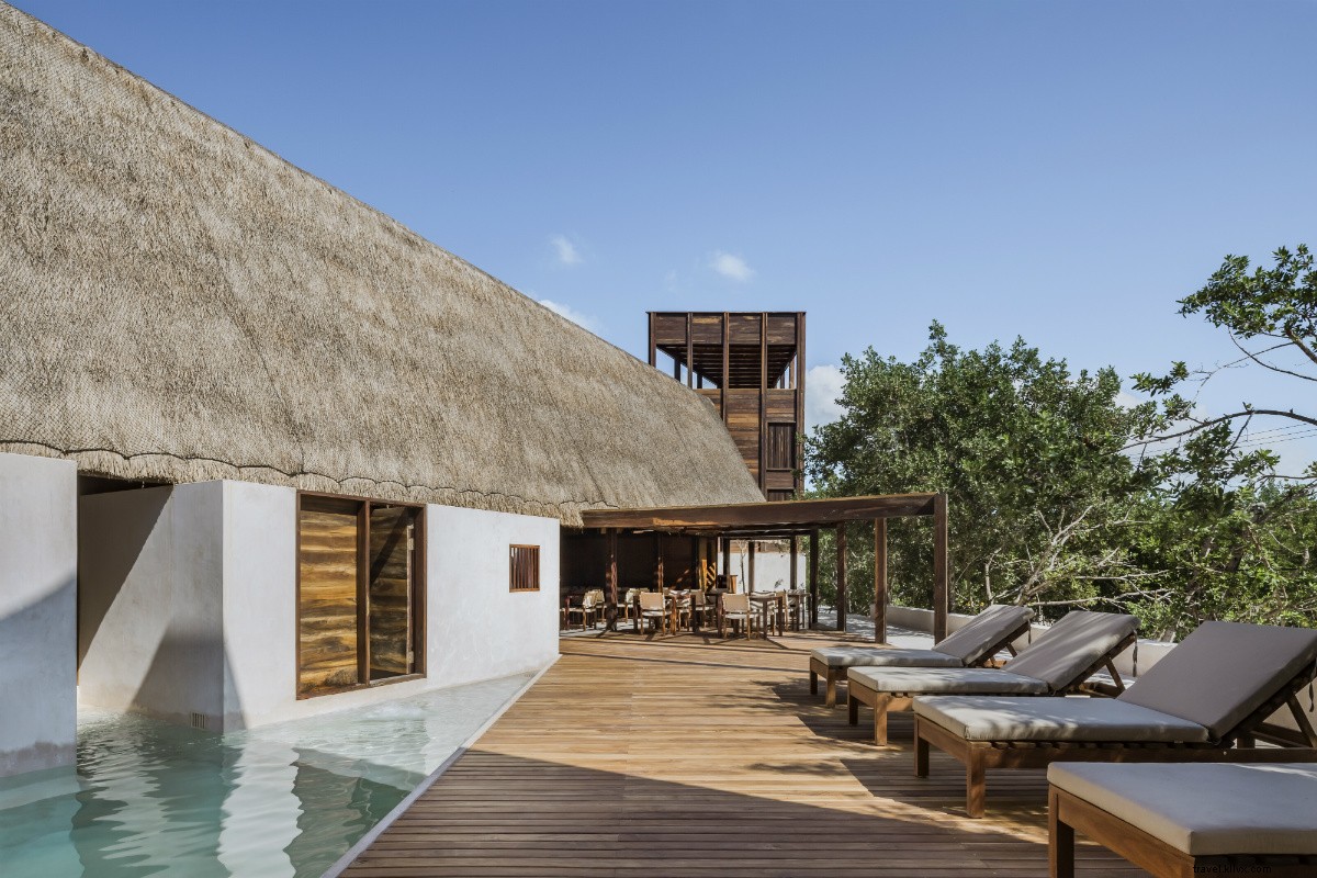 Gloire architecturale discrète sur l Isla Holbox au Mexique 