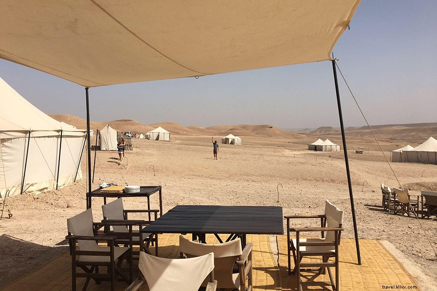 Uma aventura de glamping fácil no deserto marroquino 