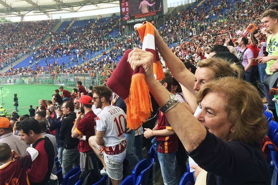 Quando a Roma, Non esultare per la partita di calcio sbagliata 