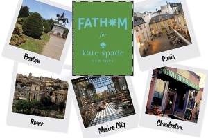 NOUVEAU! Fathom pour Kate Spade New York City Guides pour Paris, Rome, Mexico, Charleston, Boston 