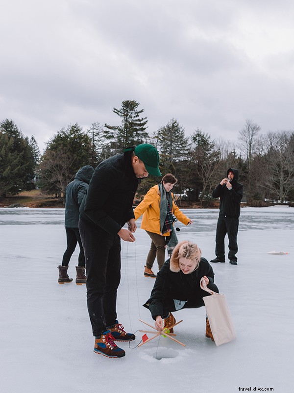 La pêche sur glace comme alternative au week-end Boozy NYC 