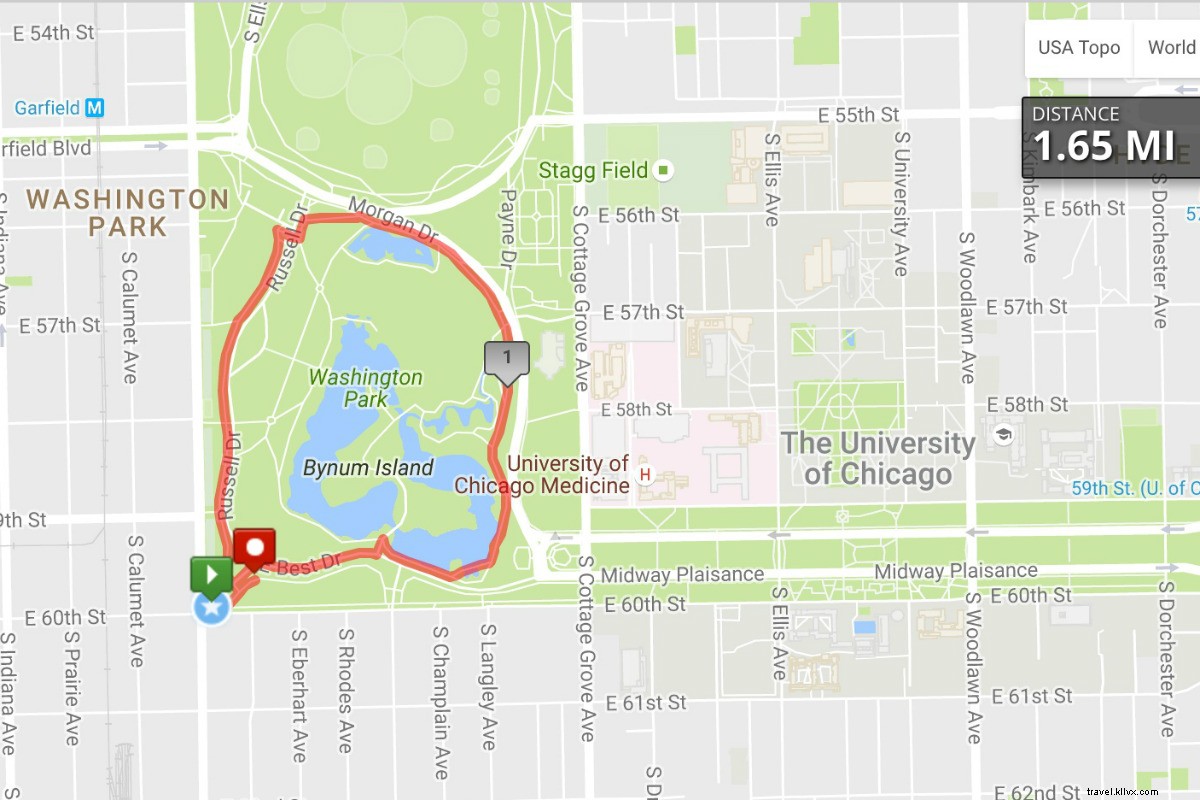 Correndo por Chicago 