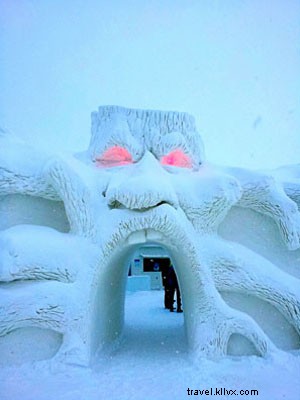 Congelar para um castelo feito de neve 