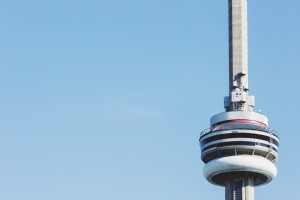 Foto do deck de observação da Torre CN 