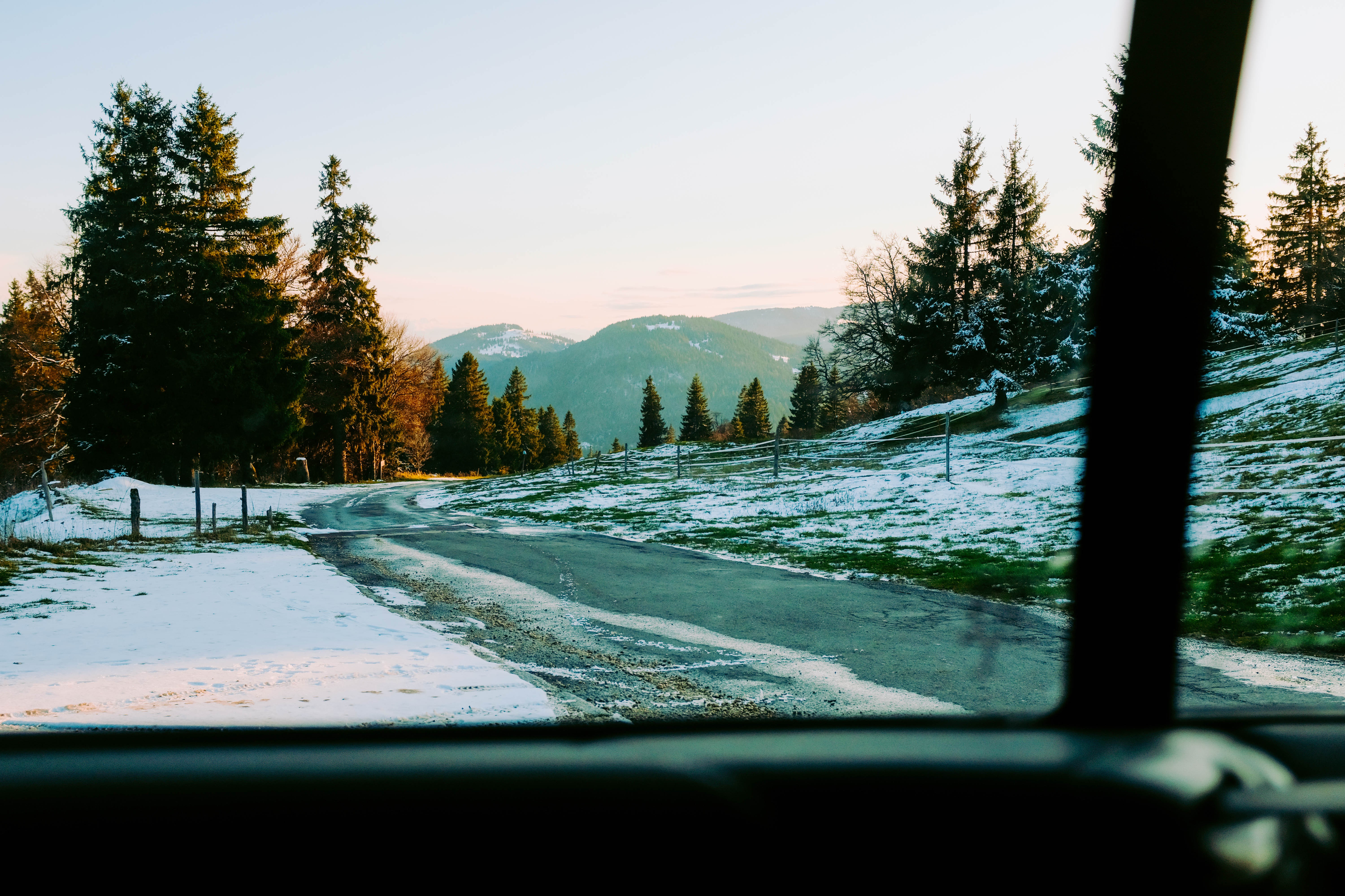 Vue depuis une photo de voiture 