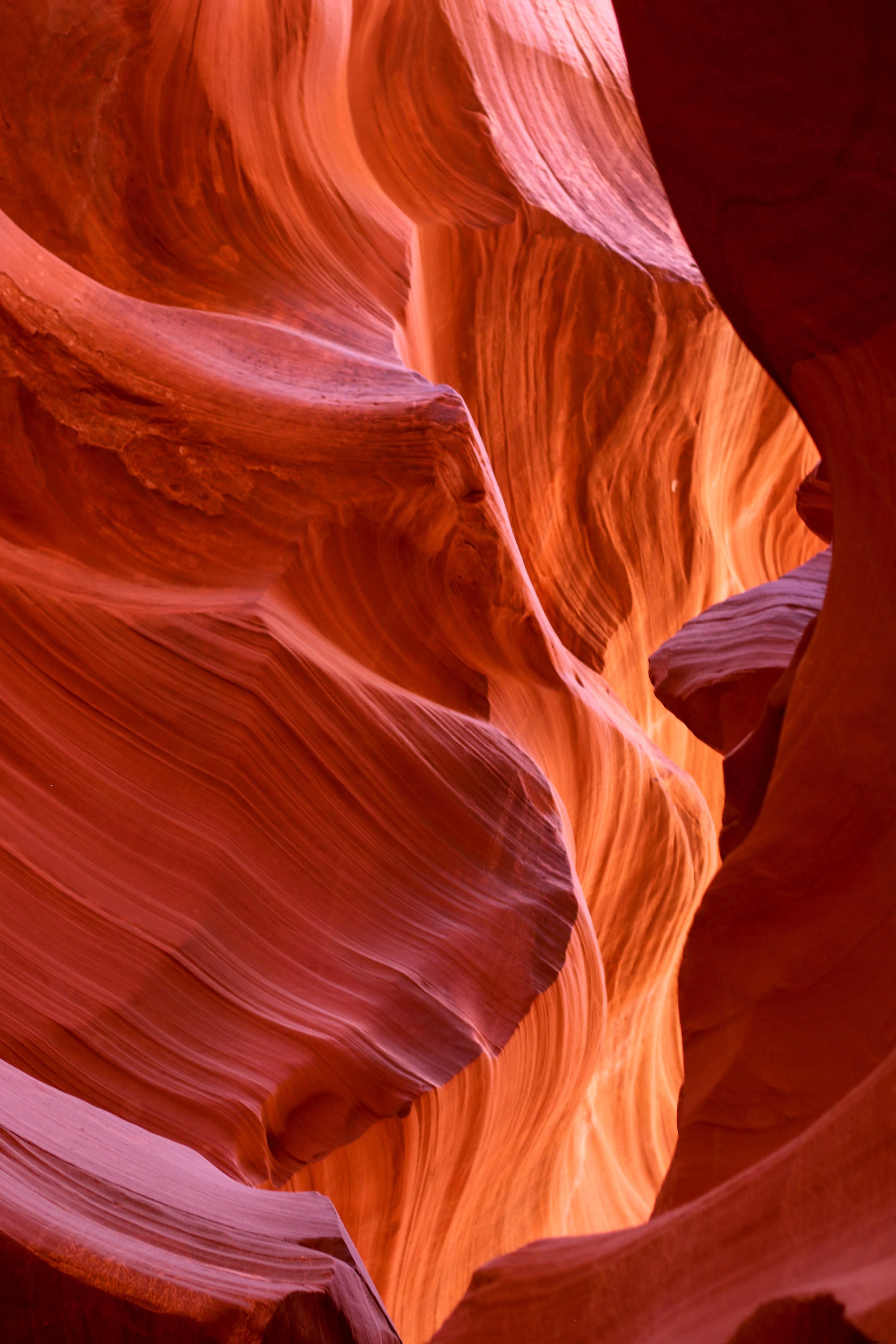 Koridor Segar Di Foto Antelope Canyons 