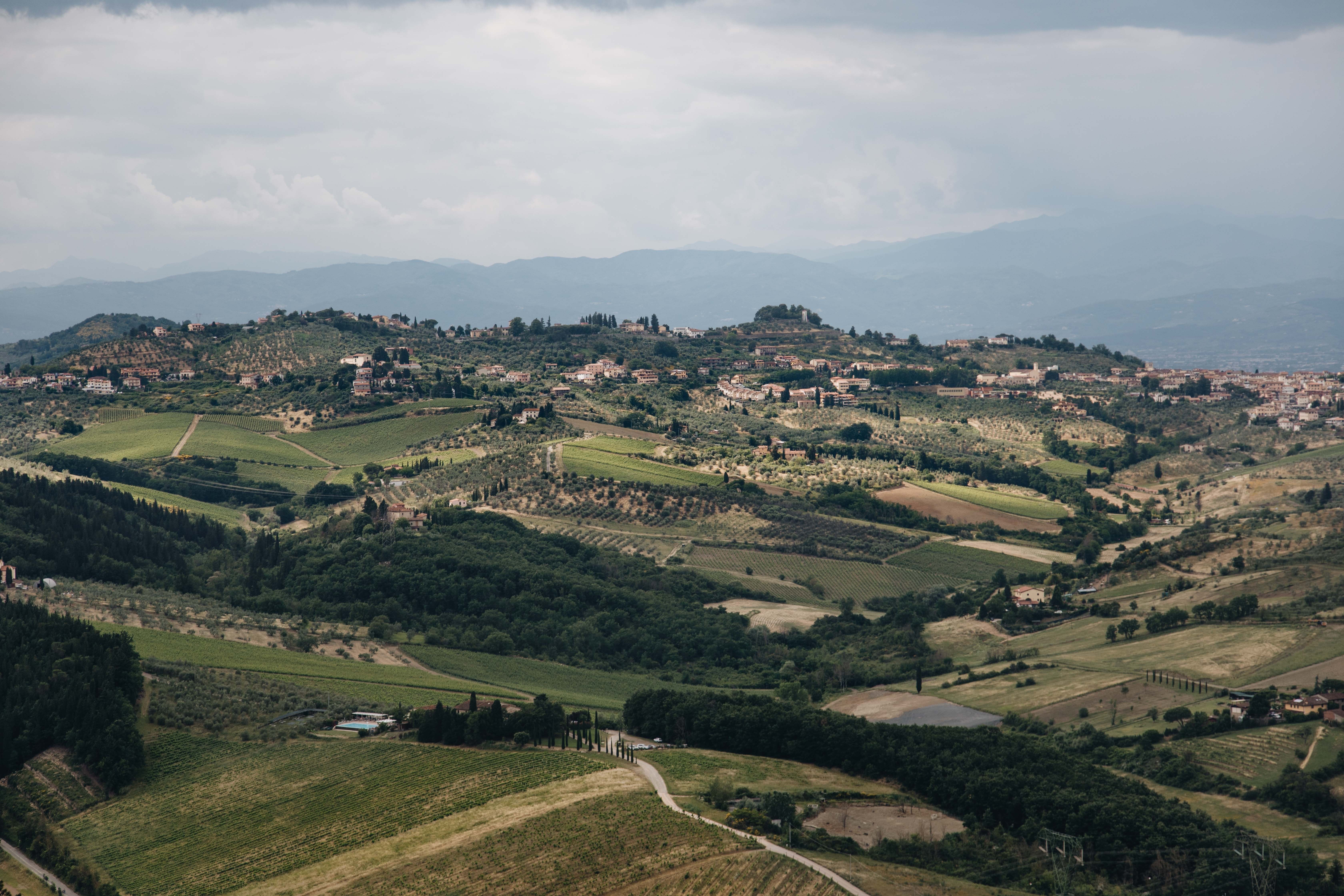 Misty Mountains Overlook Town Photo 