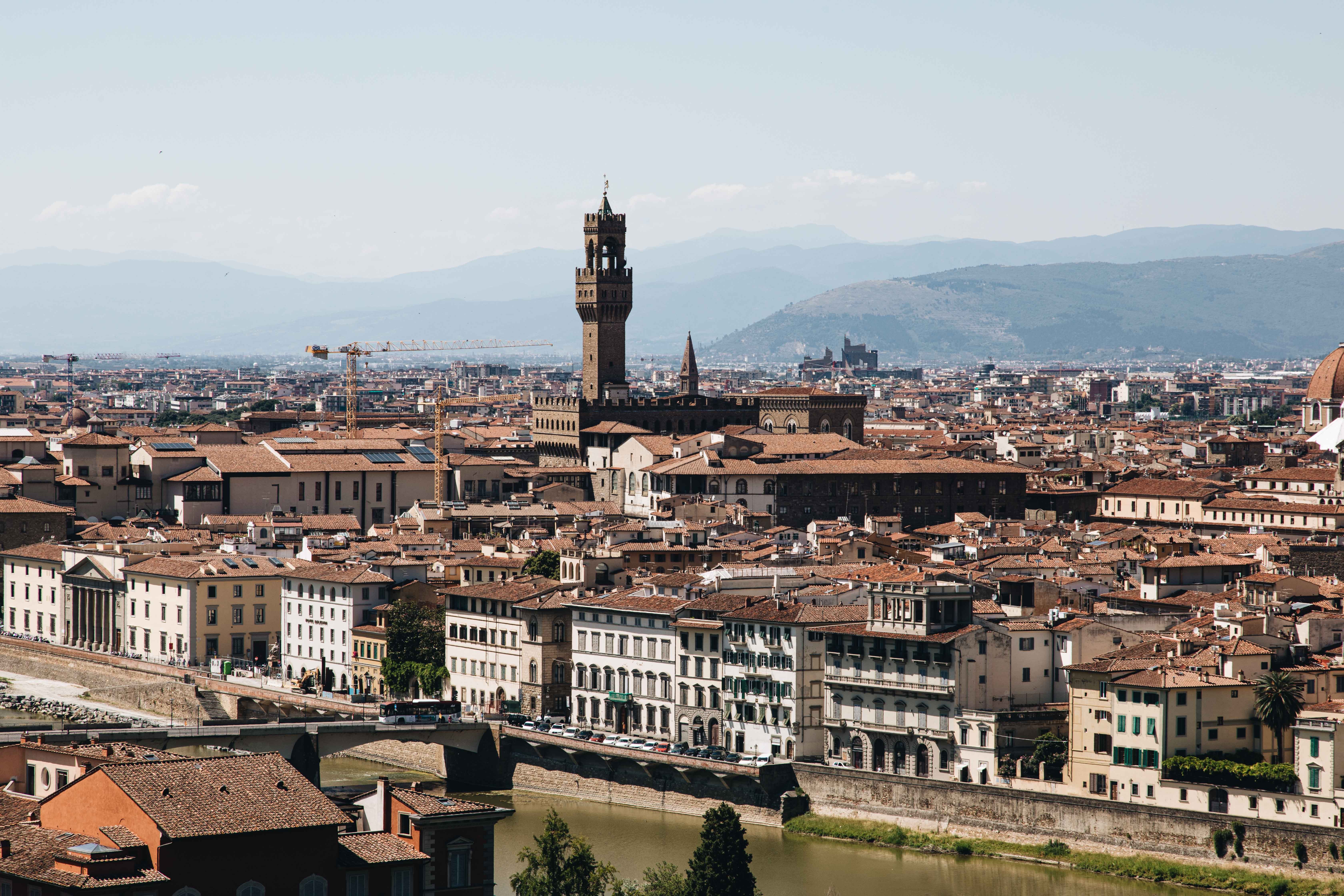 Pemandangan Kota Italia Di Foto Florence 