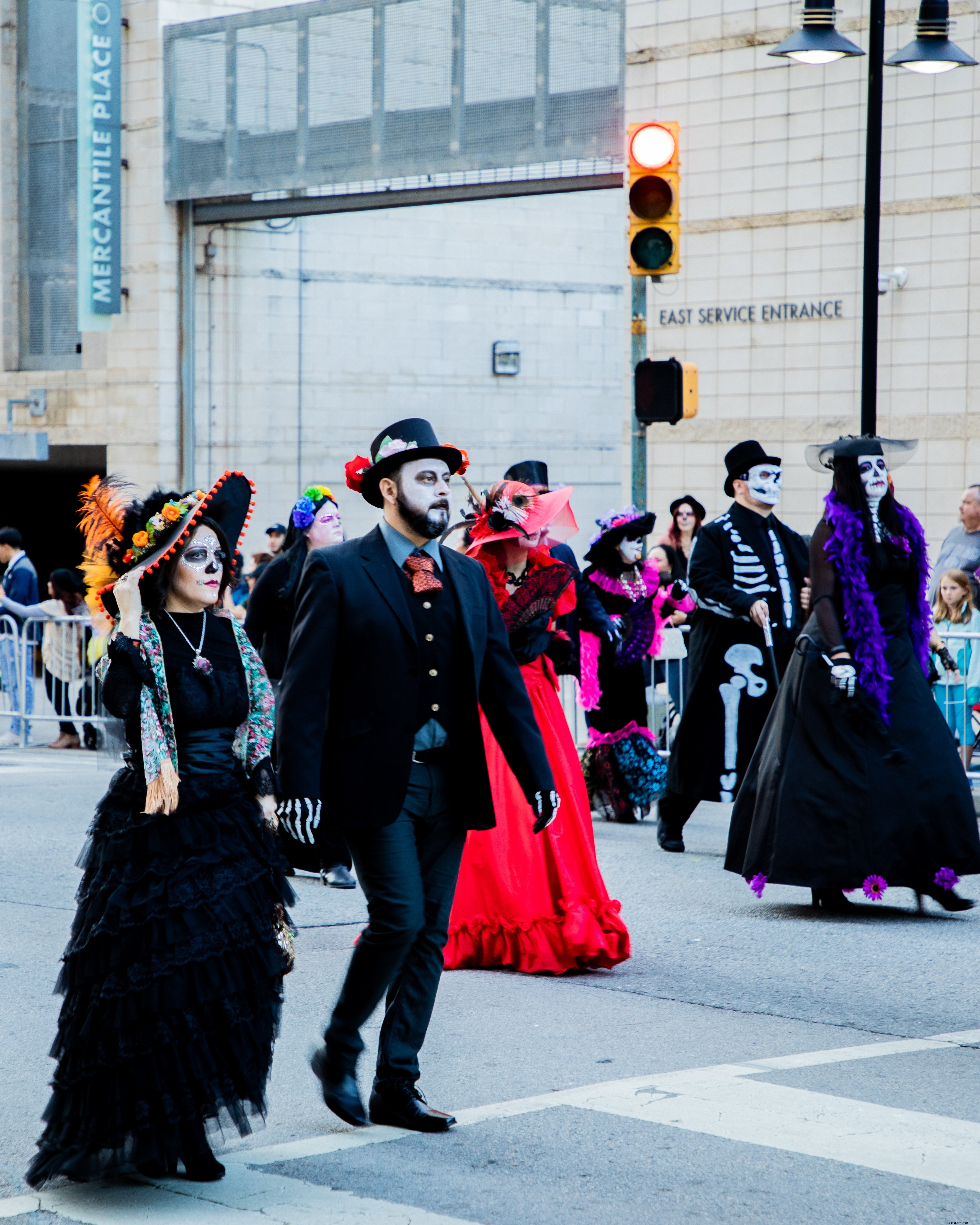 Essai photographique :défilé de Dia de los Muertos à Dallas 