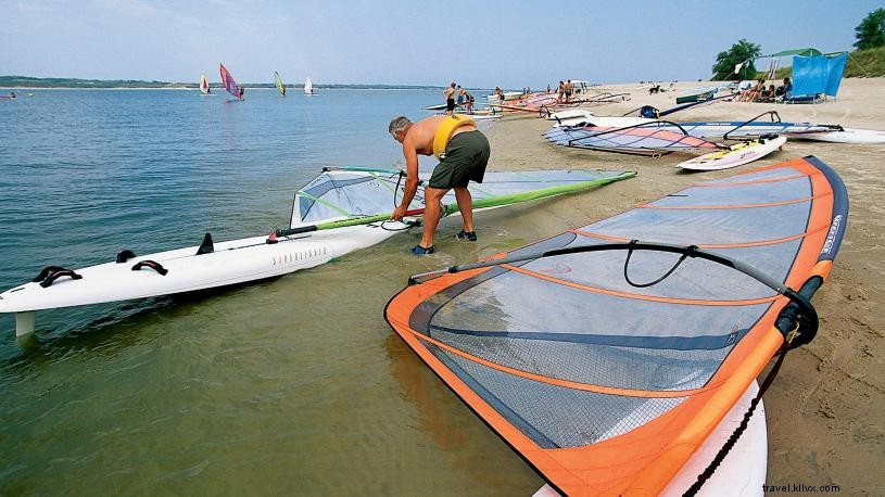 Experimente el surf de Nebraska, Arena y sol 