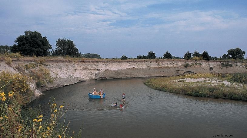 Experimente o surf de Nebraska, Areia e sol 