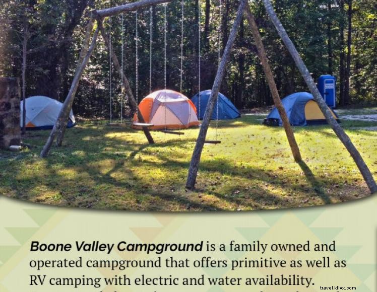 Campamento en Boone Valley 
