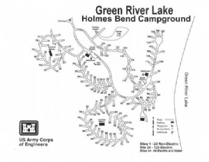 Camping Holmes Bend Lac Green River 
