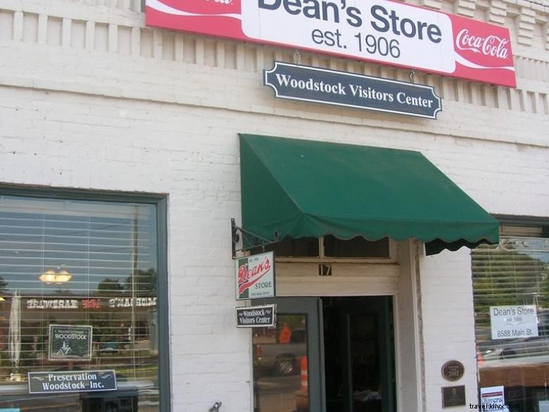 Centre des visiteurs de Woodstock au magasin Deans 