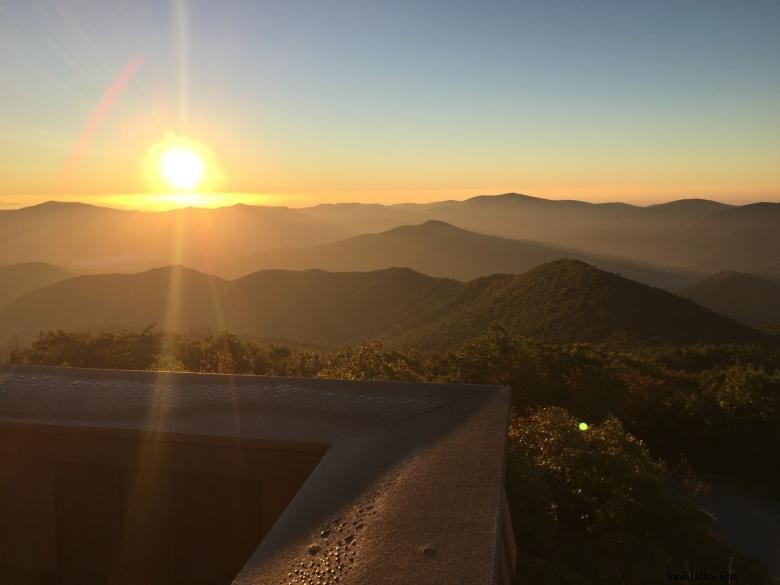 Brasstown Bald Visitors Center e área recreativa 