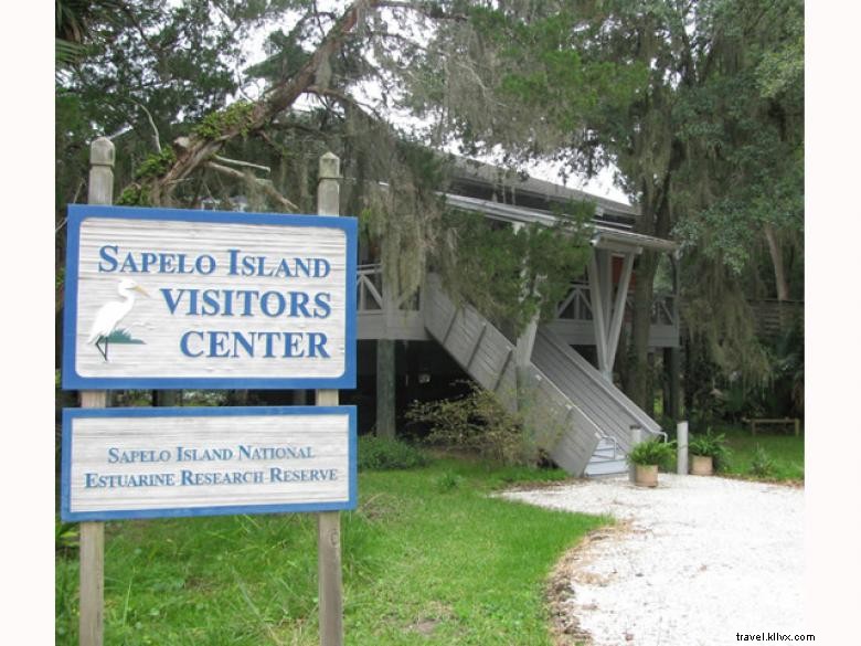 Centro de visitantes da Reserva Nacional de Pesquisa Estuarina da Ilha Sapelo 
