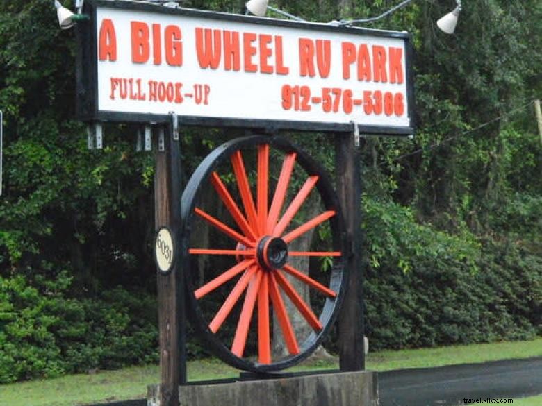 Um parque de RV de roda gigante 