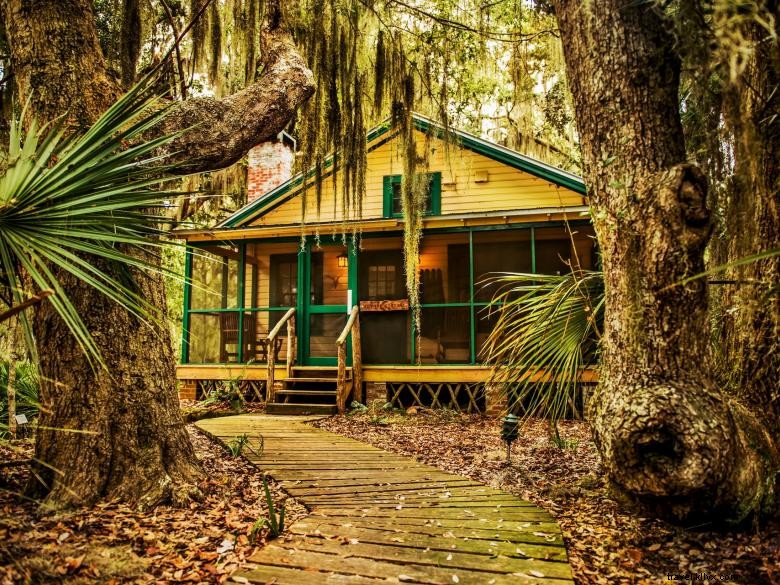 El Lodge en la isla de Little St. Simons 