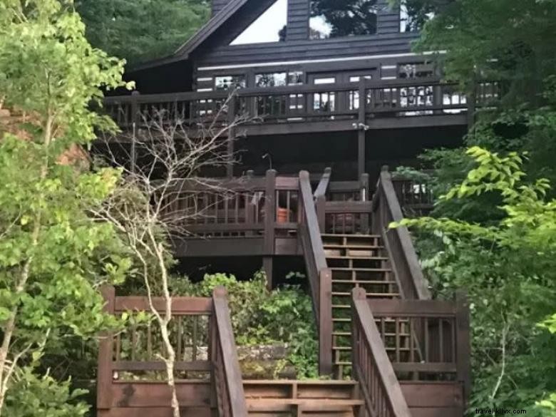 Cabane des ours bleus sur le lac Blue Ridge 