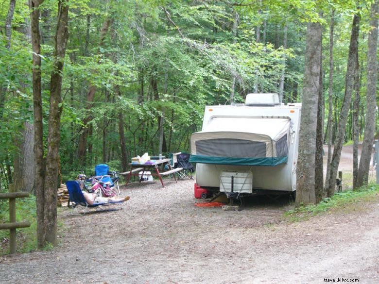 Trackrock Campground e cabines 