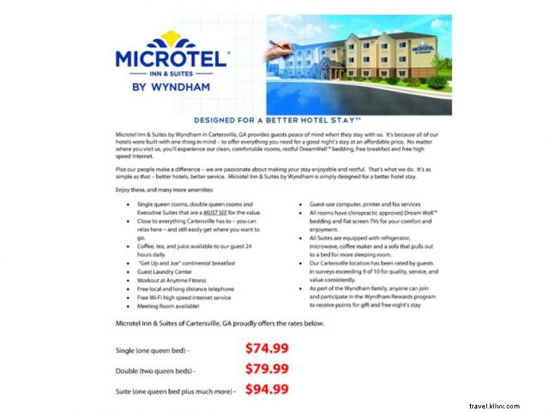 Microtel Inn &Suites by Wyndham Cartersville 